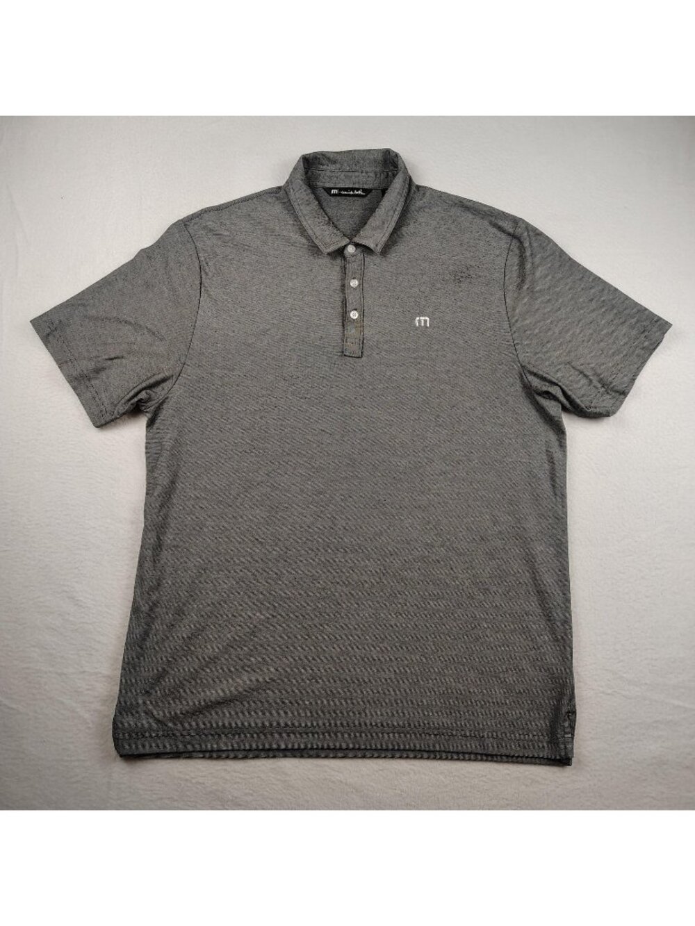Travis Mathew Gray Polo Shirt Mens XL Golf Performance